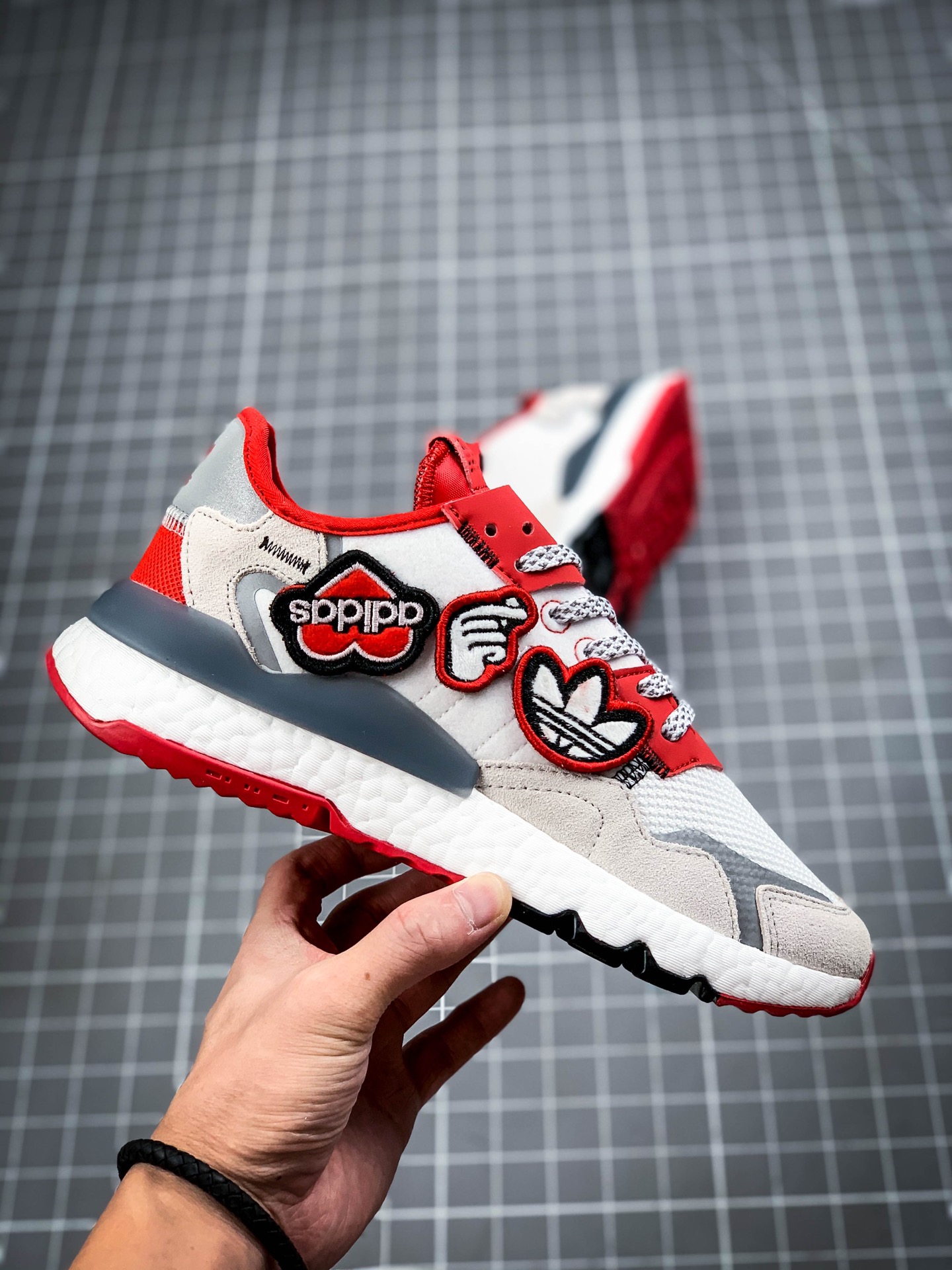 180  情人节限定版本 Adidas Nite Jogger 2019 Boost  复古跑鞋 FY3234 248