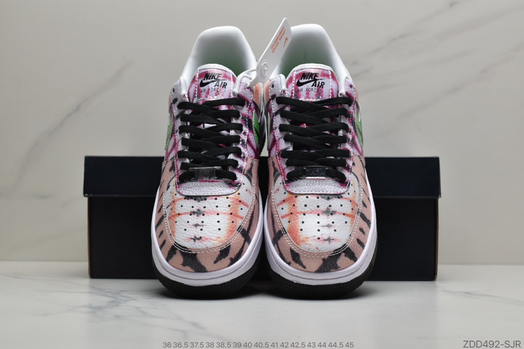 230 公司级新品首发耐克 Nike Air Force 1 Low “Black Tie Dye” 扎染 空军一号低帮百搭休闲运动板鞋CW1267-101