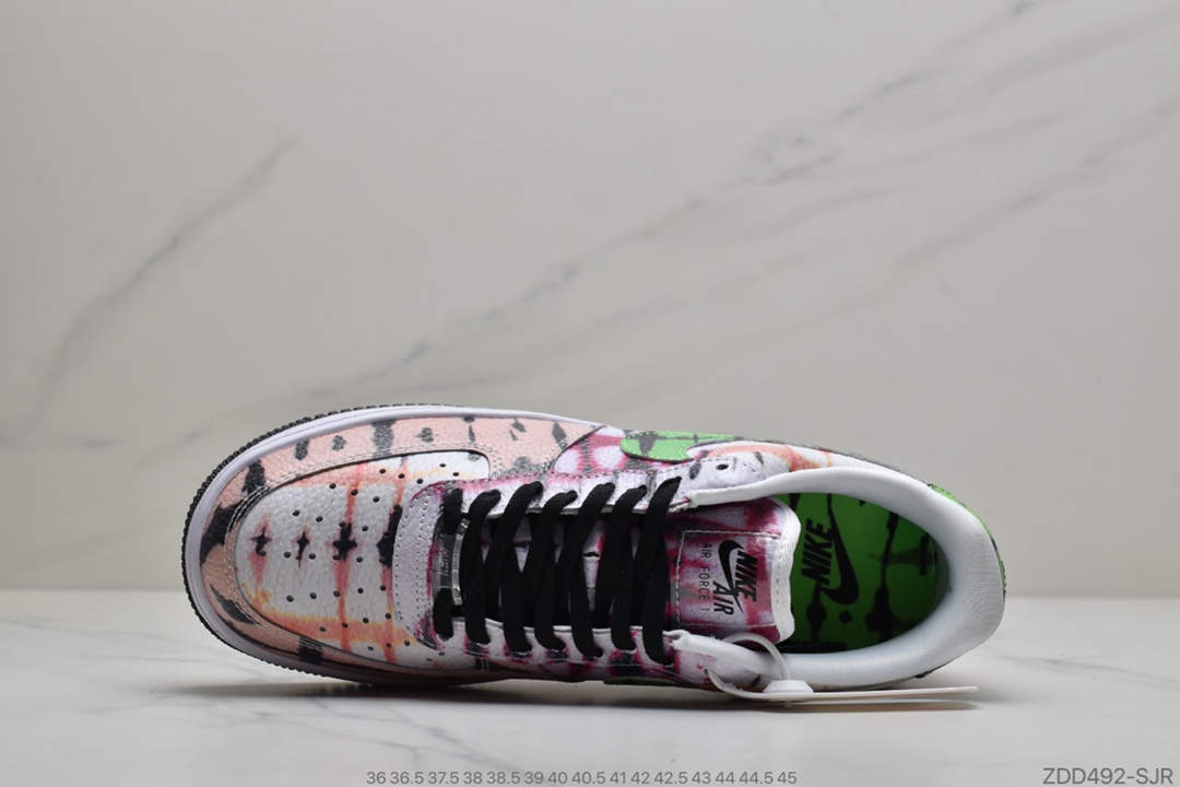 230 公司级新品首发耐克 Nike Air Force 1 Low “Black Tie Dye” 扎染 空军一号低帮百搭休闲运动板鞋CW1267-101