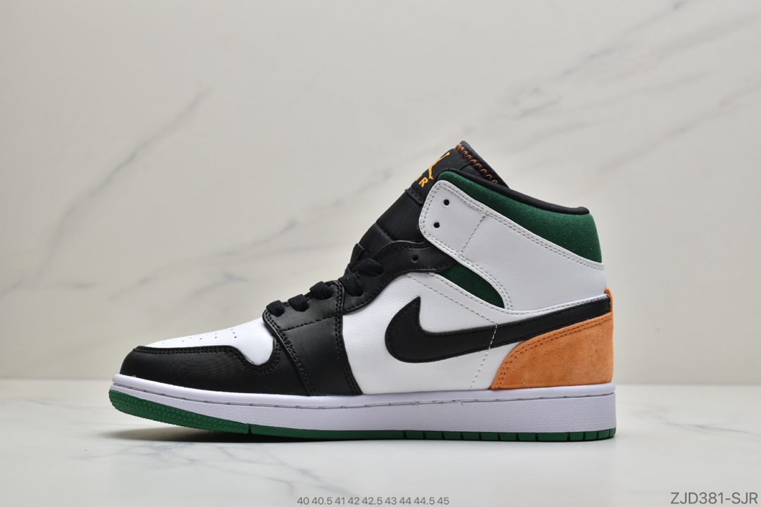 240 公司级Air Jordan 1 Mid  AJ1乔1中邦休闲板鞋 同步官方配色852542-101