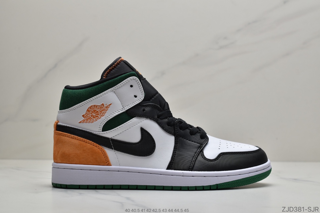 240 公司级Air Jordan 1 Mid  AJ1乔1中邦休闲板鞋 同步官方配色852542-101