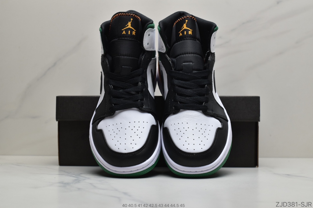 240 公司级Air Jordan 1 Mid  AJ1乔1中邦休闲板鞋 同步官方配色852542-101