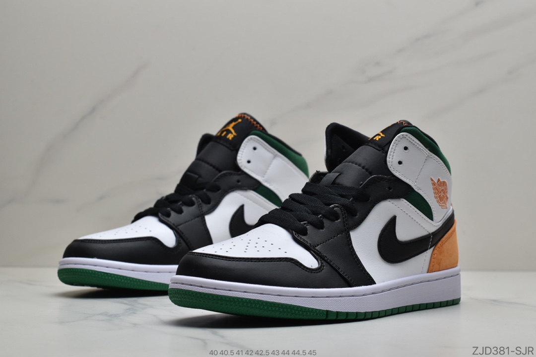 240 公司级Air Jordan 1 Mid  AJ1乔1中邦休闲板鞋 同步官方配色852542-101