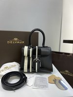 Delvaux Crossbody & Shoulder Bags Black White Vintage