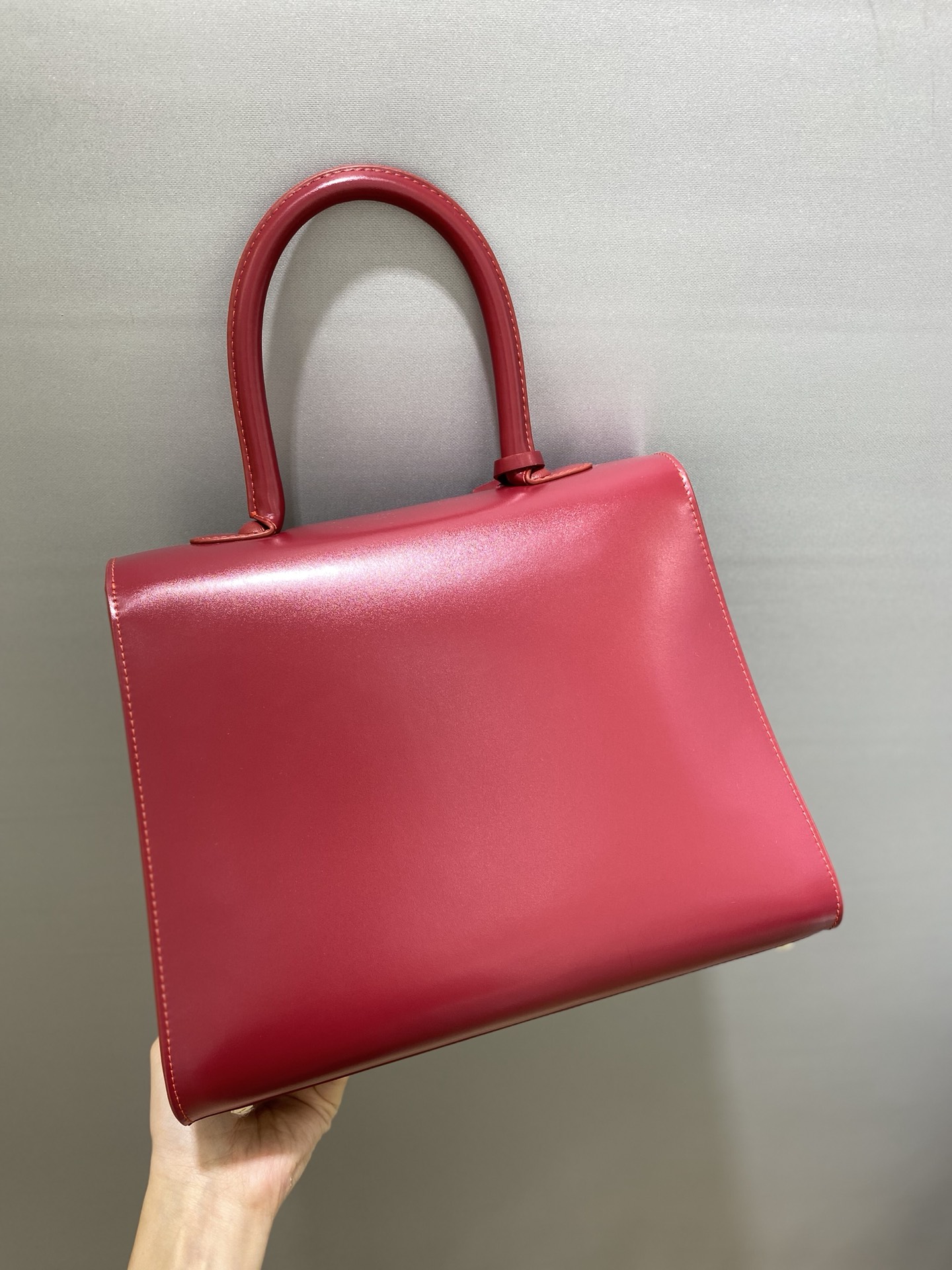 델보 28 cm 인디언 레드 트리콜로르 가방 상세 이미지 3