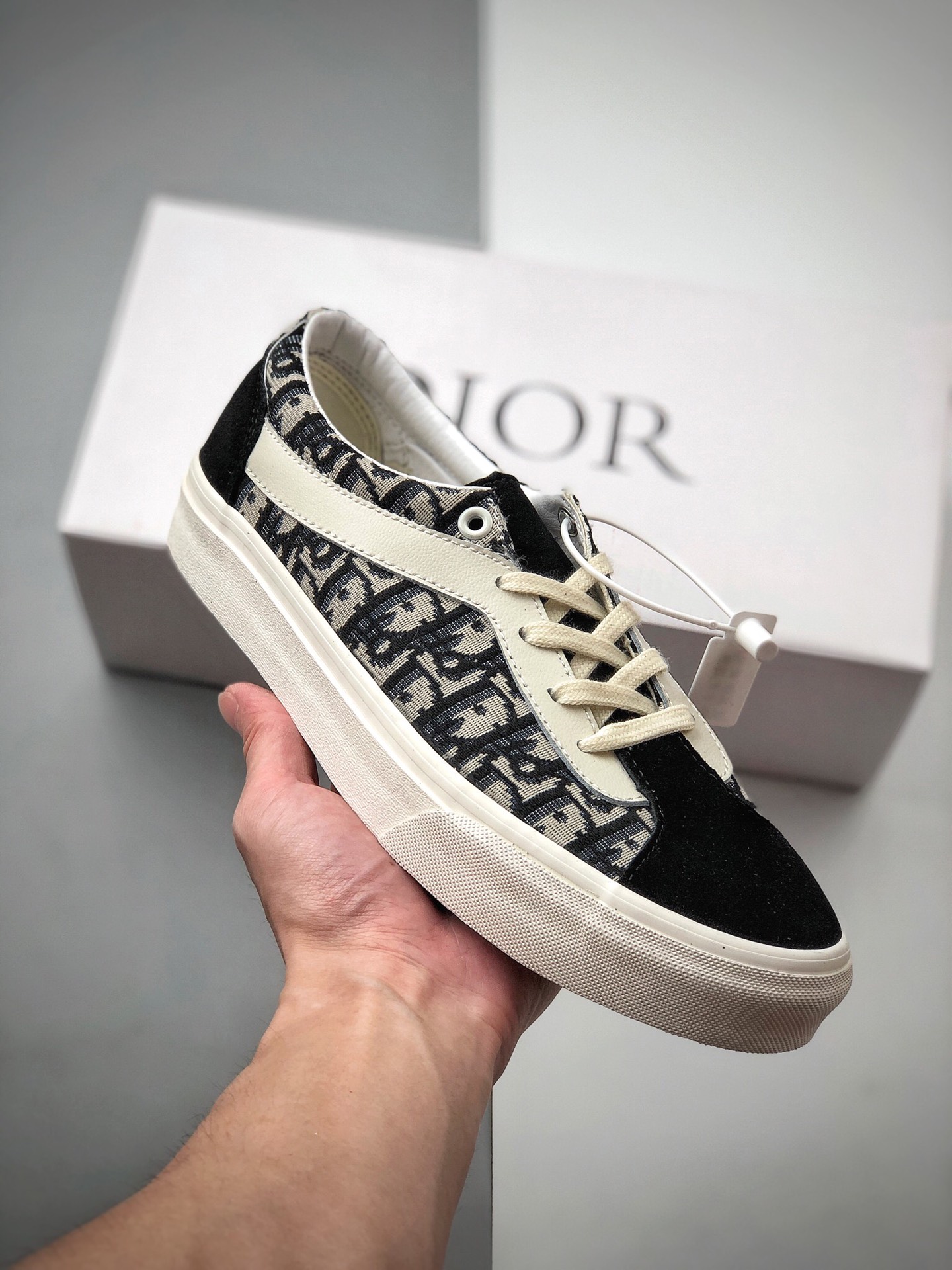 150  2020 VANS范斯 迪奥Dior x Vans Vault OG Authentic Era LX”Christian Dior”  黑色 男鞋女鞋 低帮休闲帆布鞋