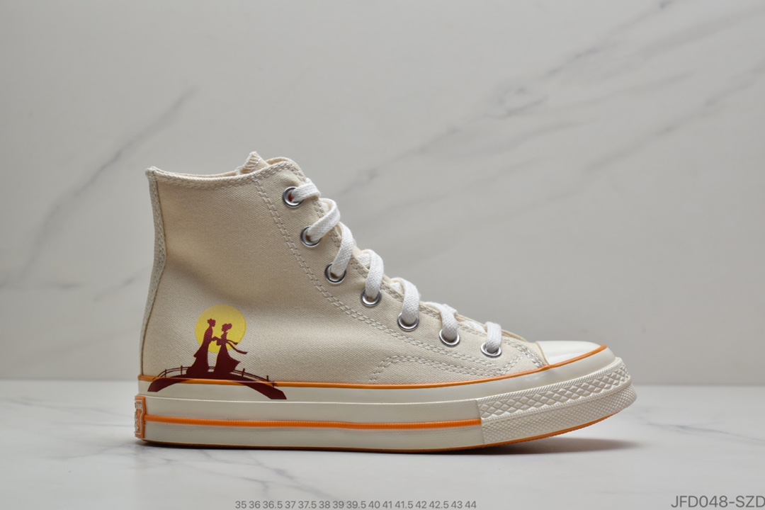 170 公司级 Mille Bobby Brown x Converse Chuck Taylor All Star 1970 High复古三星标高帮运动硫化板鞋