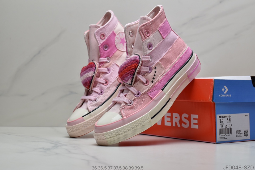 170 公司级 Mille Bobby Brown x Converse Chuck Taylor All Star 1970 High复古三星标高帮运动硫化板鞋