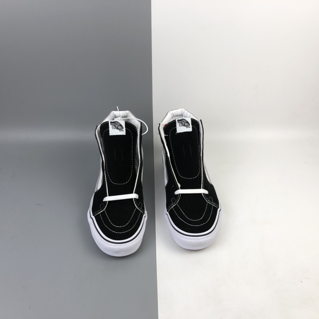 160 Vans ComfyCush Sk8-Hi 时尚款黑灰棋盘底印花底高帮板鞋 VN0A3WMBWI6