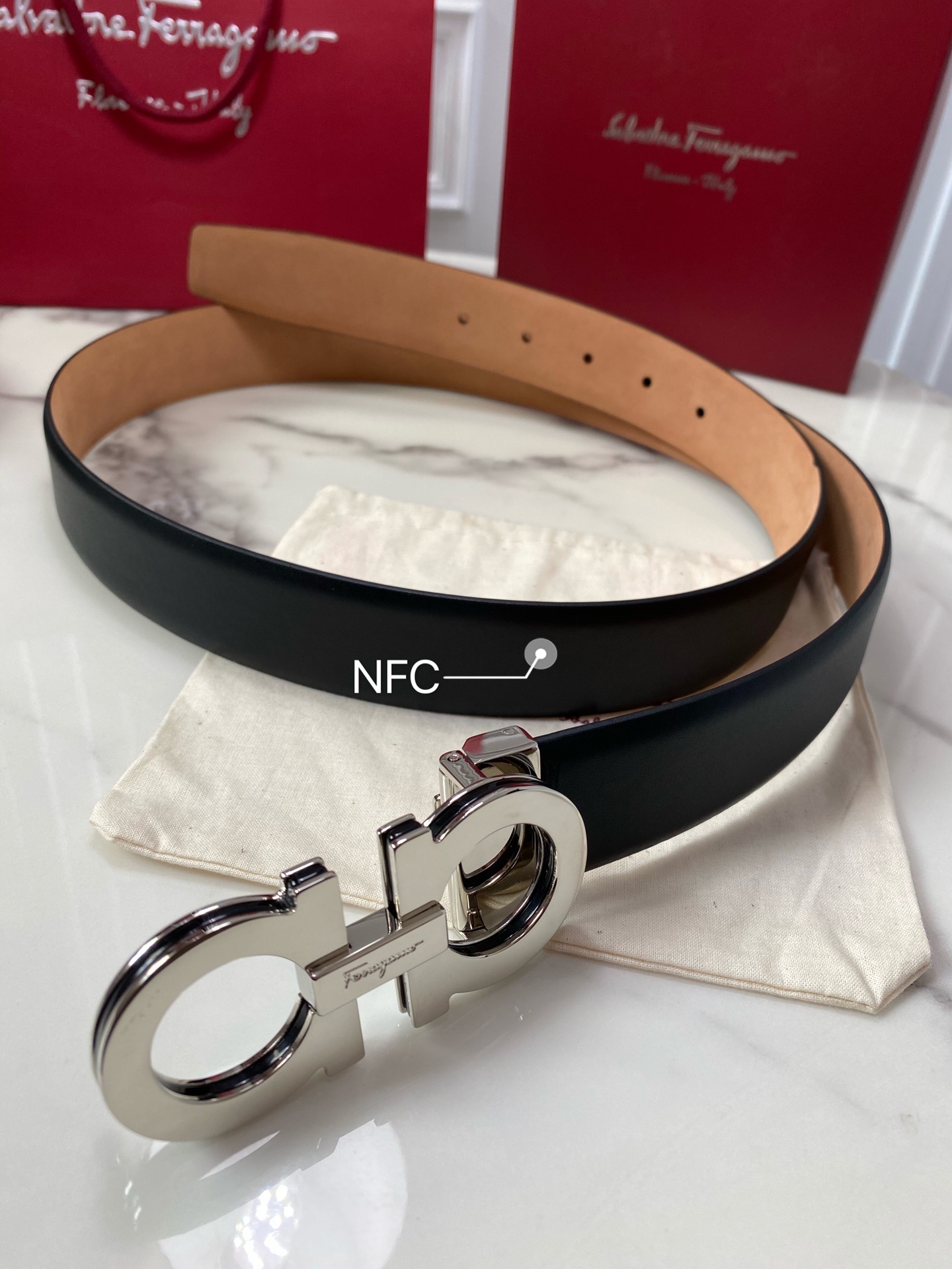 Ferragamo Haute Couture Luxury Atelier Designer Belt Tie Accessories