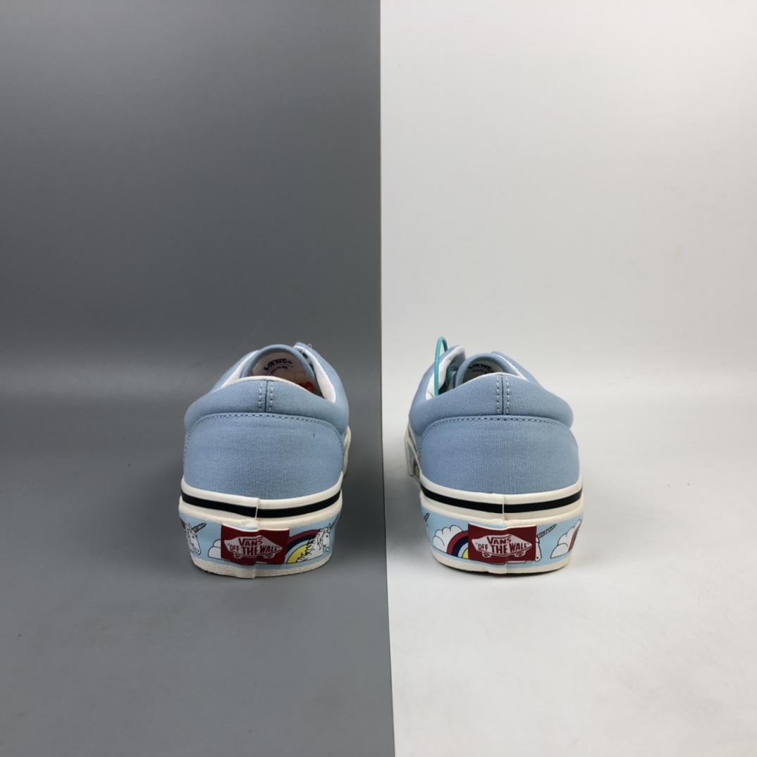 140 Vans Era 彩虹独角兽天蓝色低帮休闲板鞋 VN0A2RRIVPM