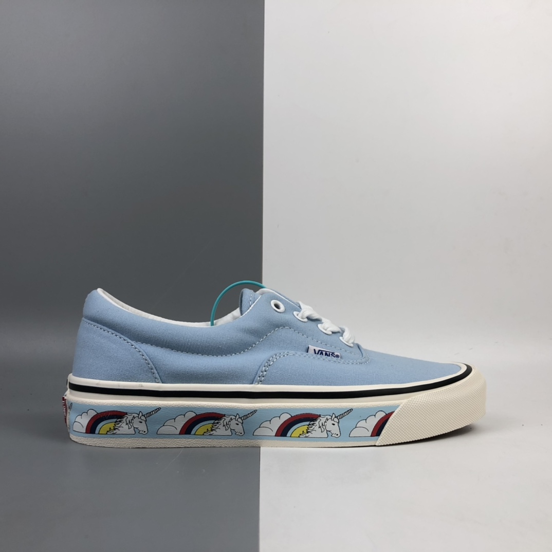 140 Vans Era 彩虹独角兽天蓝色低帮休闲板鞋 VN0A2RRIVPM