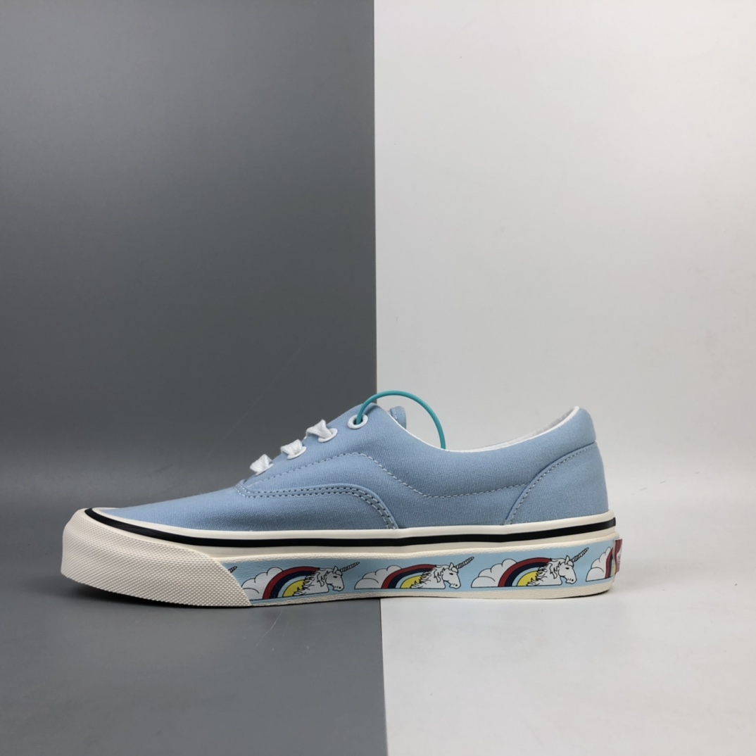 140 Vans Era 彩虹独角兽天蓝色低帮休闲板鞋 VN0A2RRIVPM