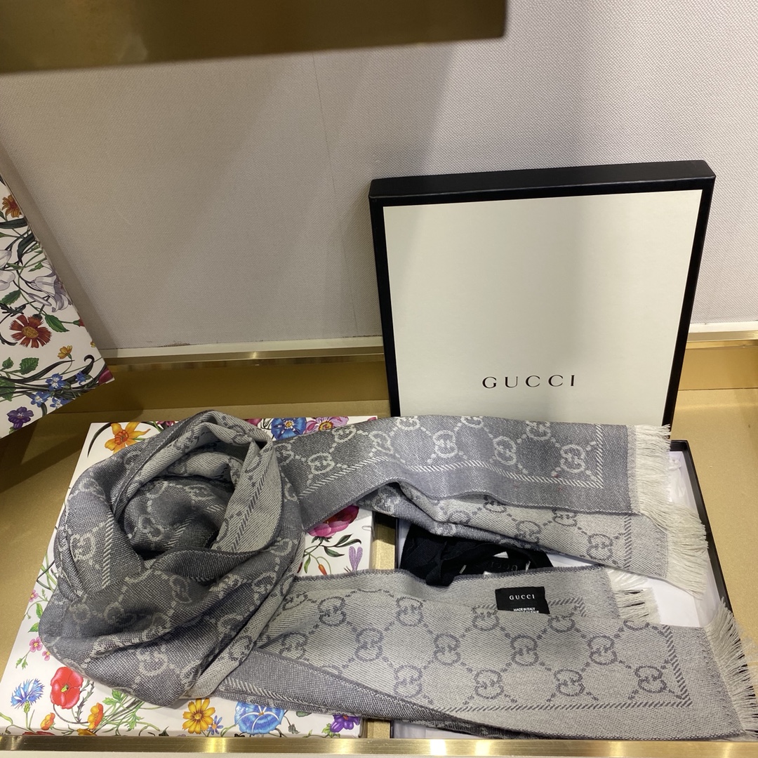 Gucci Wool Jacquard Scarf 48*180cm - Luxurious & Latest Design 6 i1597912078 8479 4