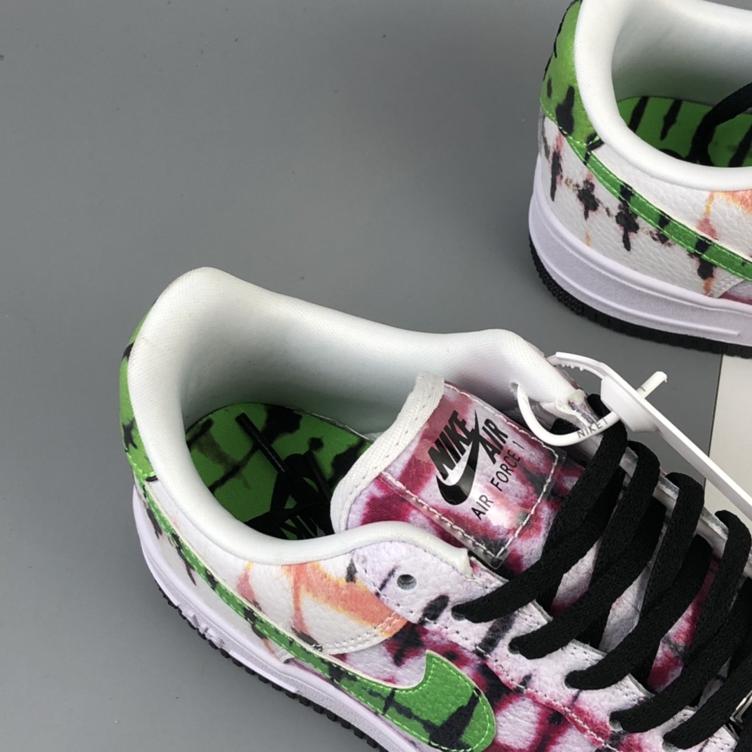 230 Nike Air Force 1 Low“Black Tie Dye”空军一号扎染低帮百搭休闲运动板鞋 CW1267-101