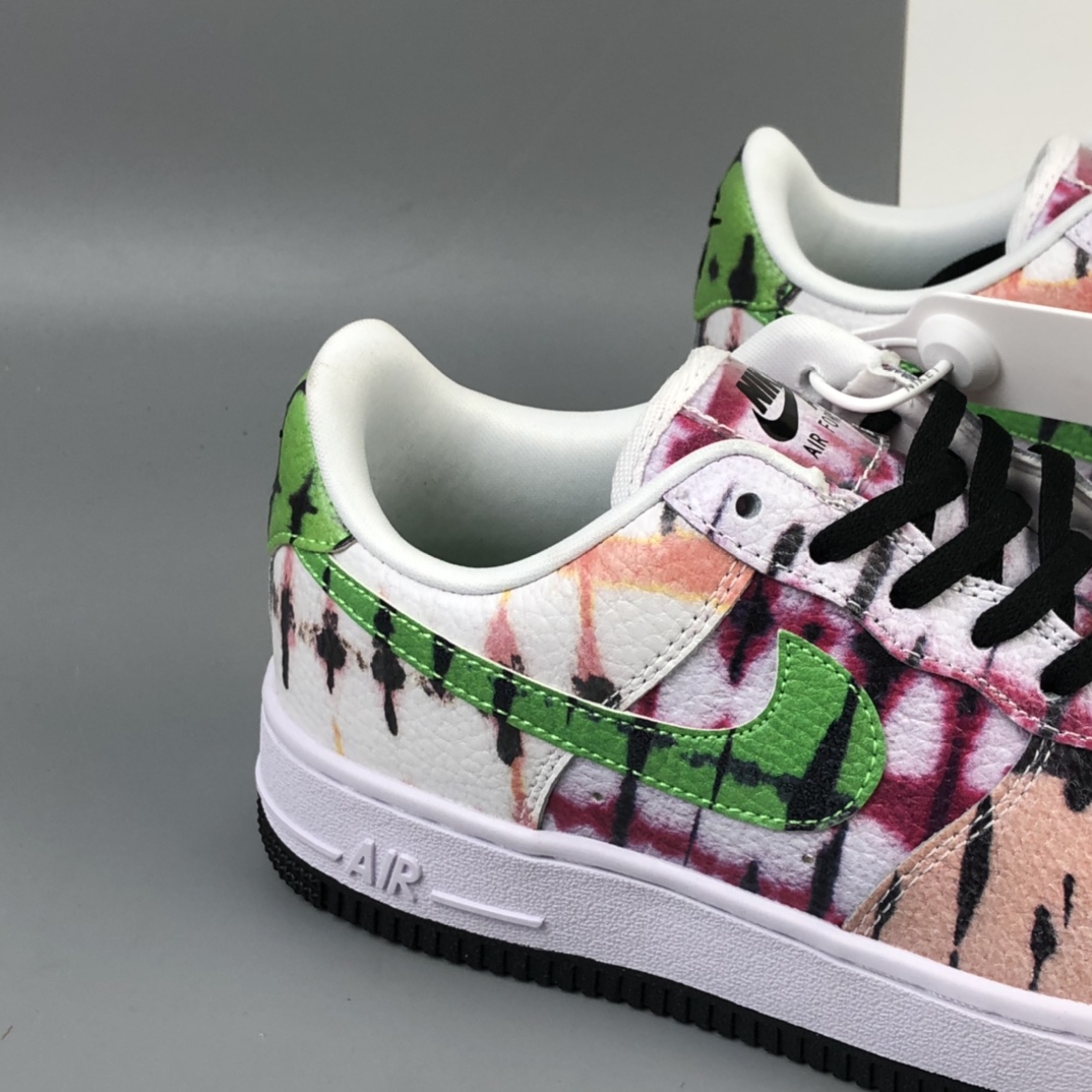 230 Nike Air Force 1 Low“Black Tie Dye”空军一号扎染低帮百搭休闲运动板鞋 CW1267-101