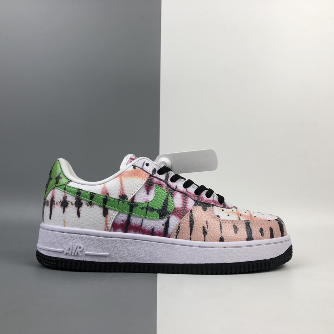 230 Nike Air Force 1 Low“Black Tie Dye”空军一号扎染低帮百搭休闲运动板鞋 CW1267-101