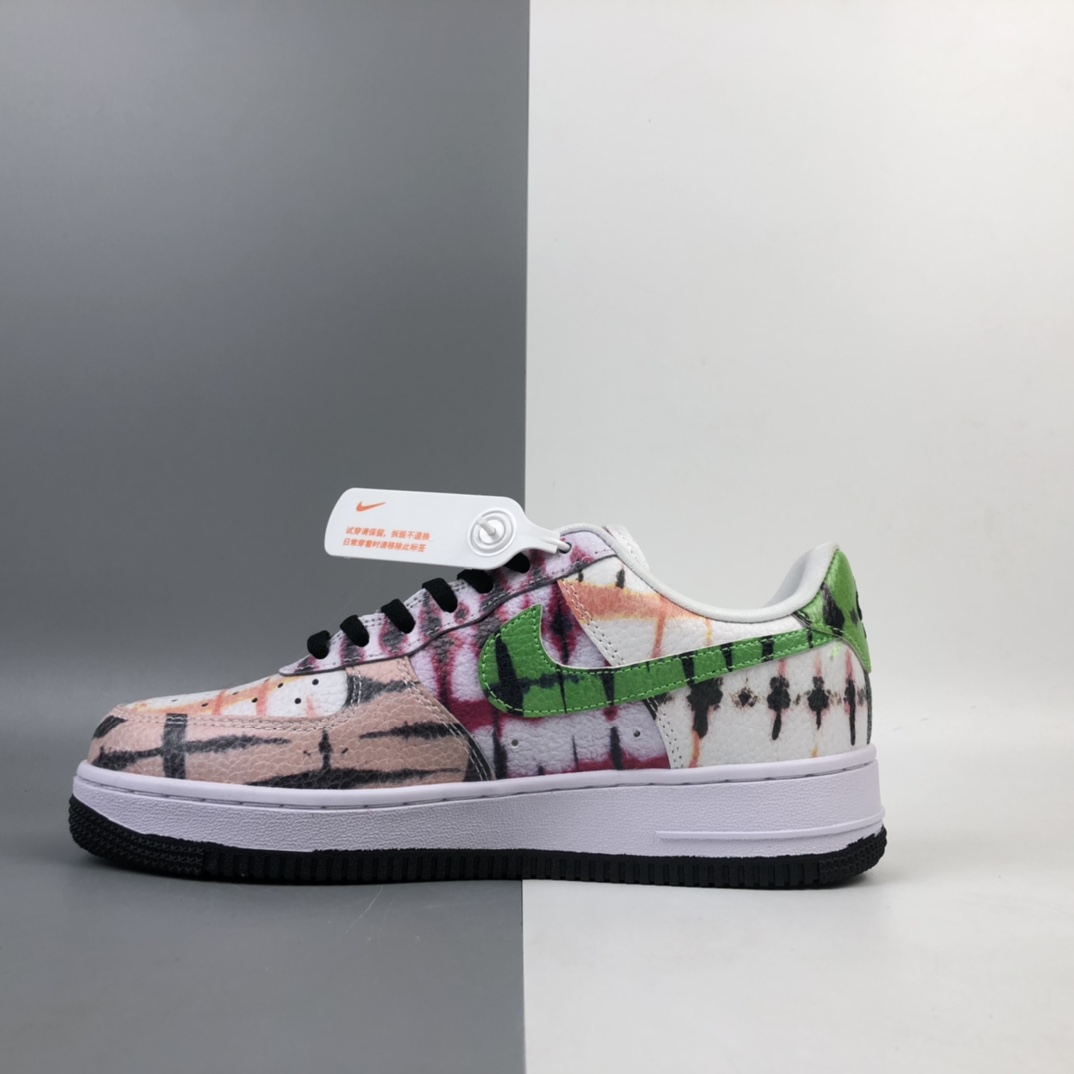 230 Nike Air Force 1 Low“Black Tie Dye”空军一号扎染低帮百搭休闲运动板鞋 CW1267-101