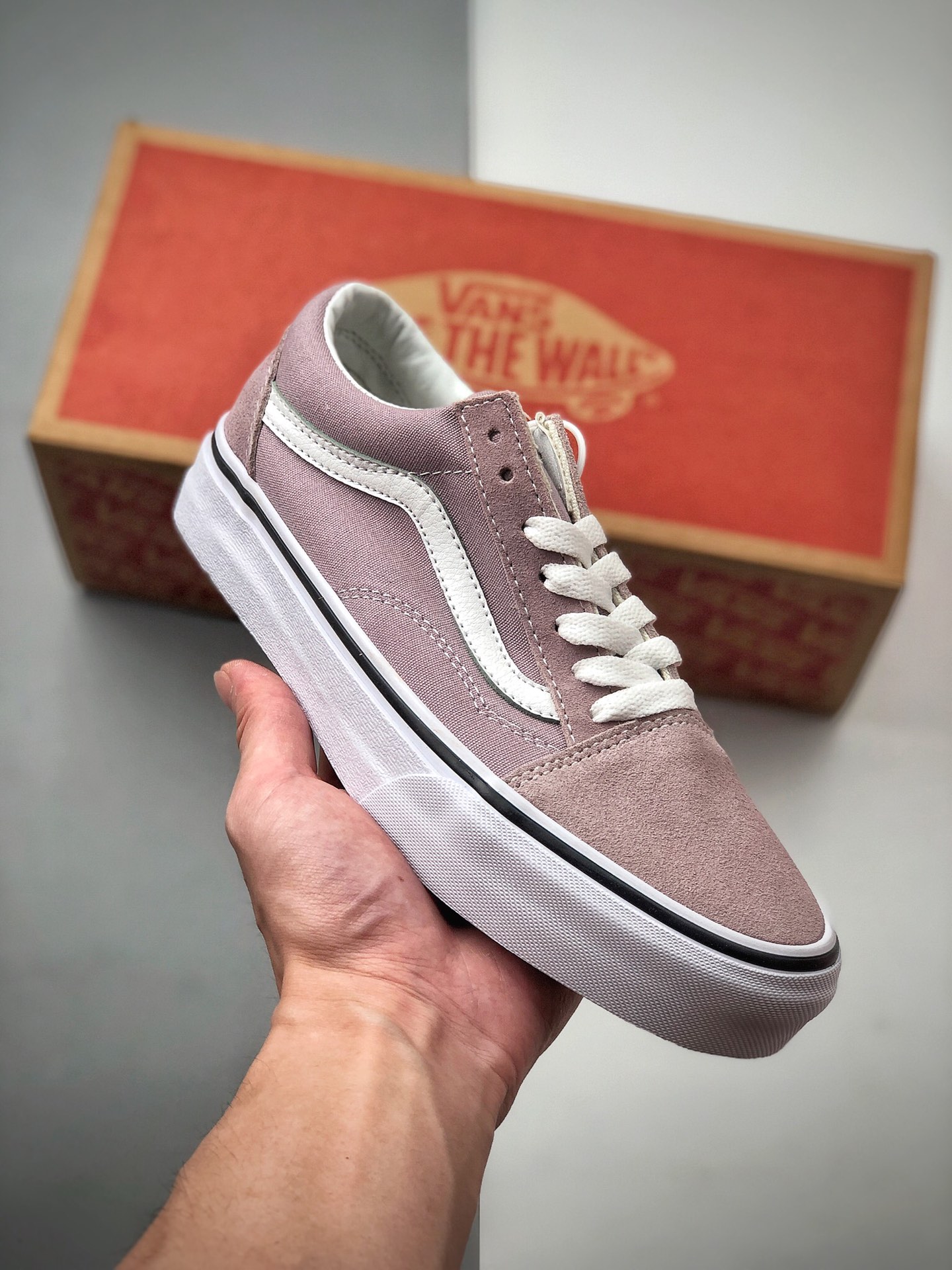 150  新款出货：VANS OldSchool少女系  淡粉色板鞋VN0A38G1OVS