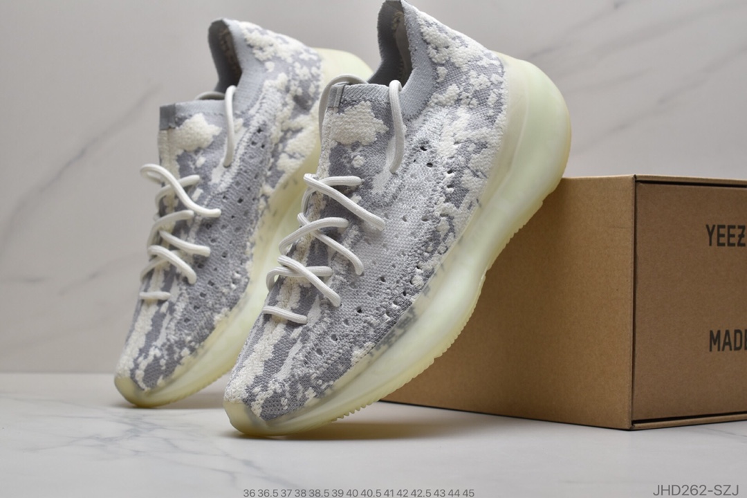 190 公司级阿迪达斯Adidas Yeezy Boost 380 V3椰子380系列“雪花斑点”官方货号：FV3260