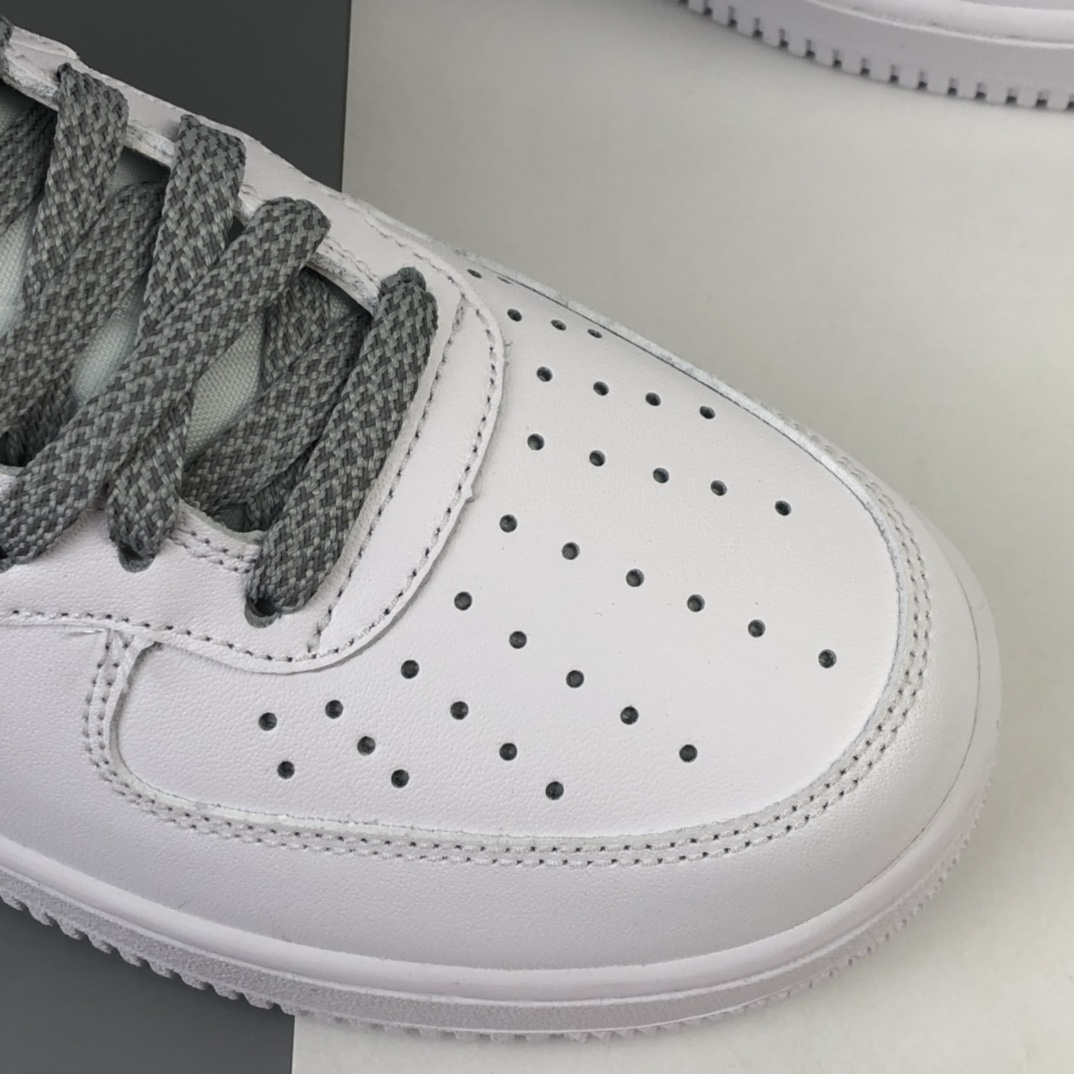 200 Nike Air Force 1 AF1 MID 空军一号UN2.0全白满天星中邦板鞋 366731-606