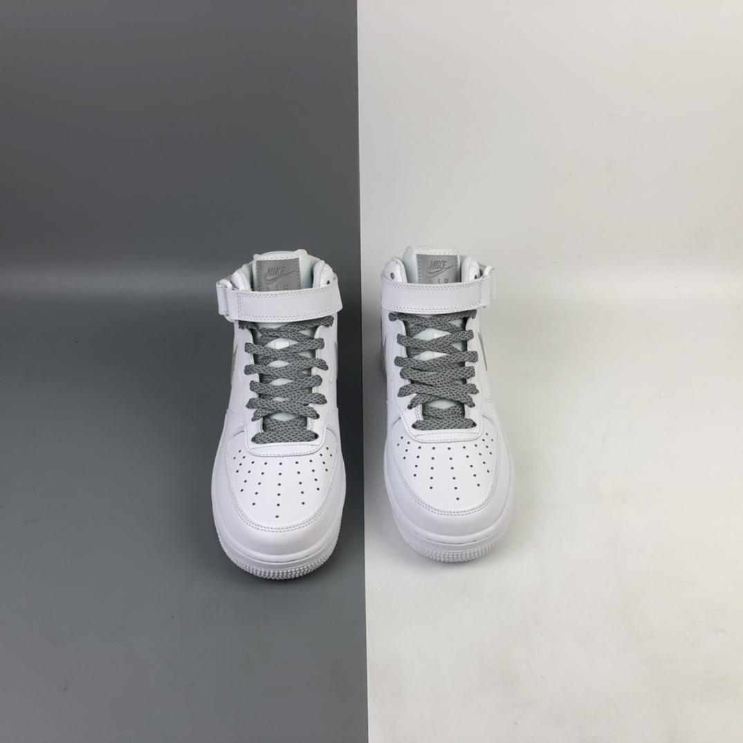 200 Nike Air Force 1 AF1 MID 空军一号UN2.0全白满天星中邦板鞋 366731-606