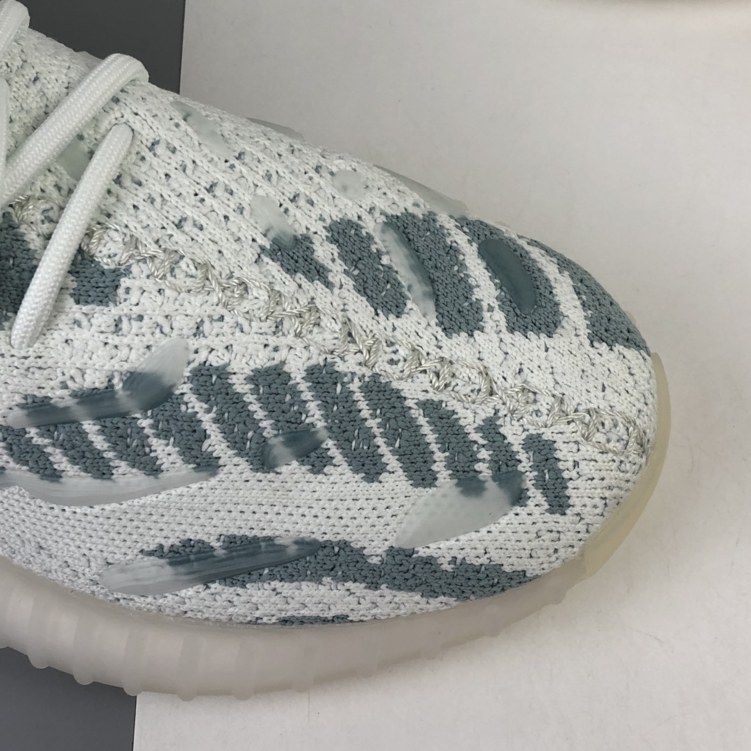 200 Adidas Yeezy Boost 350V2 百搭轻便爆米花中底休闲运动慢跑鞋 水滴夜光系列 FC9221