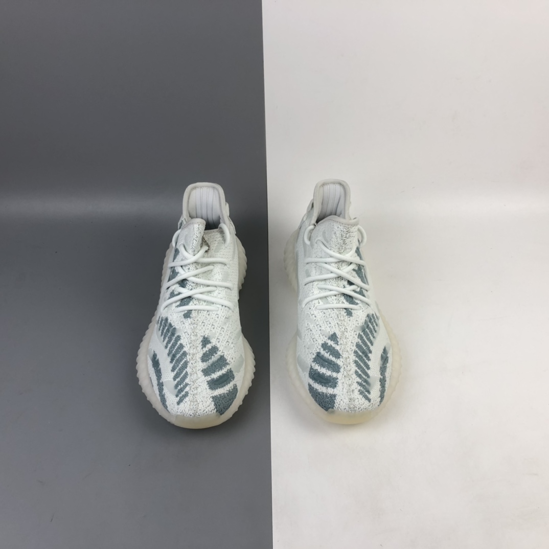 200 Adidas Yeezy Boost 350V2 百搭轻便爆米花中底休闲运动慢跑鞋 水滴夜光系列 FC9221