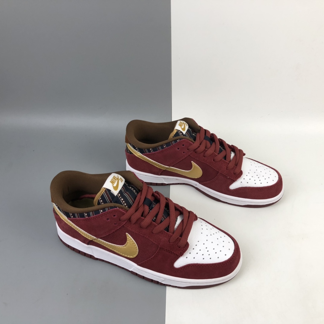 270 Nike Dunk Low Pro SB 联名扣篮系列复古低帮休闲运动滑板板鞋 小上海 304292-672