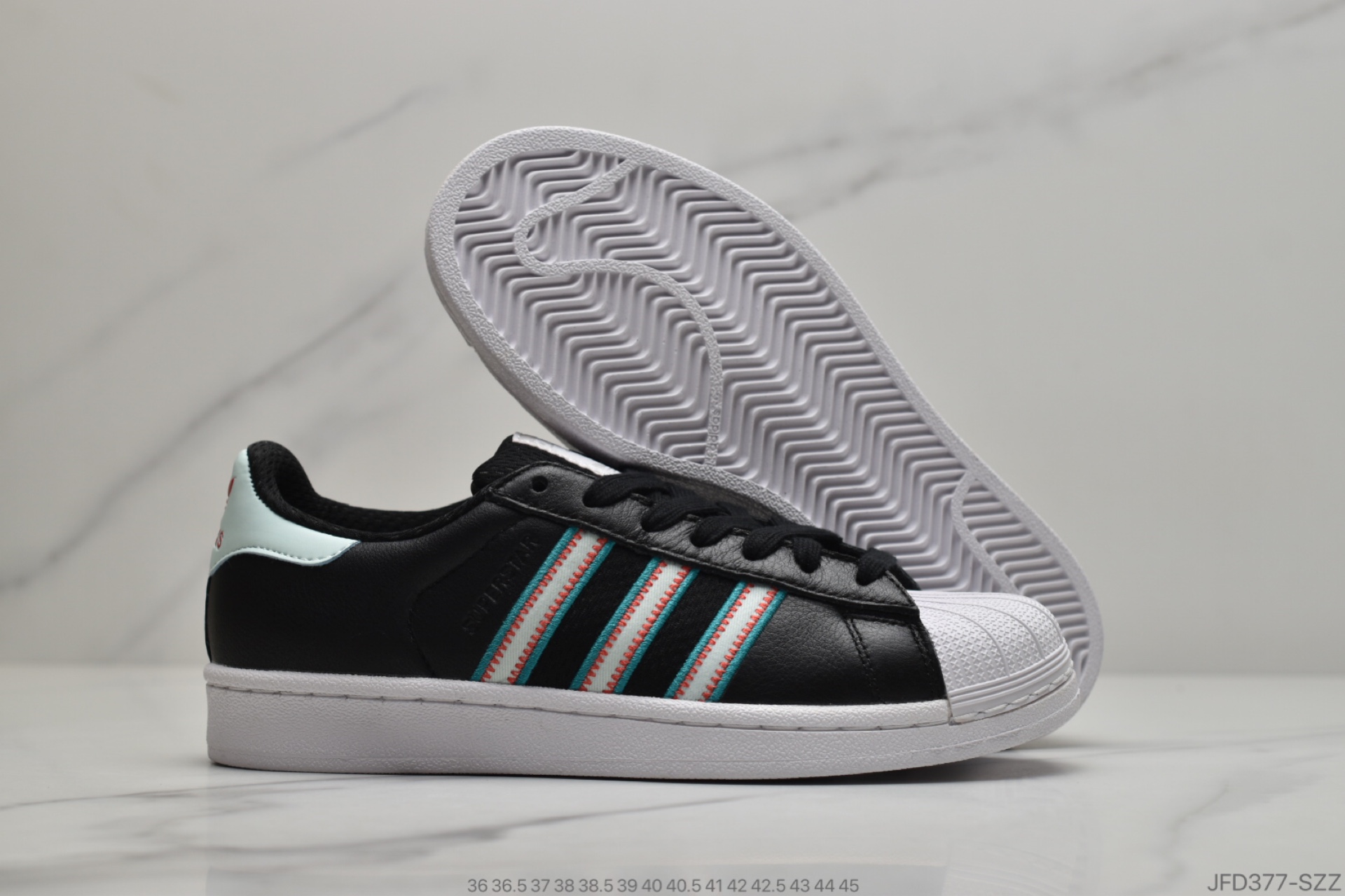 160 公司级Adidas 阿迪达斯 Superstar 贝壳头经典搭百休闲运动板鞋BD7417/CG6262