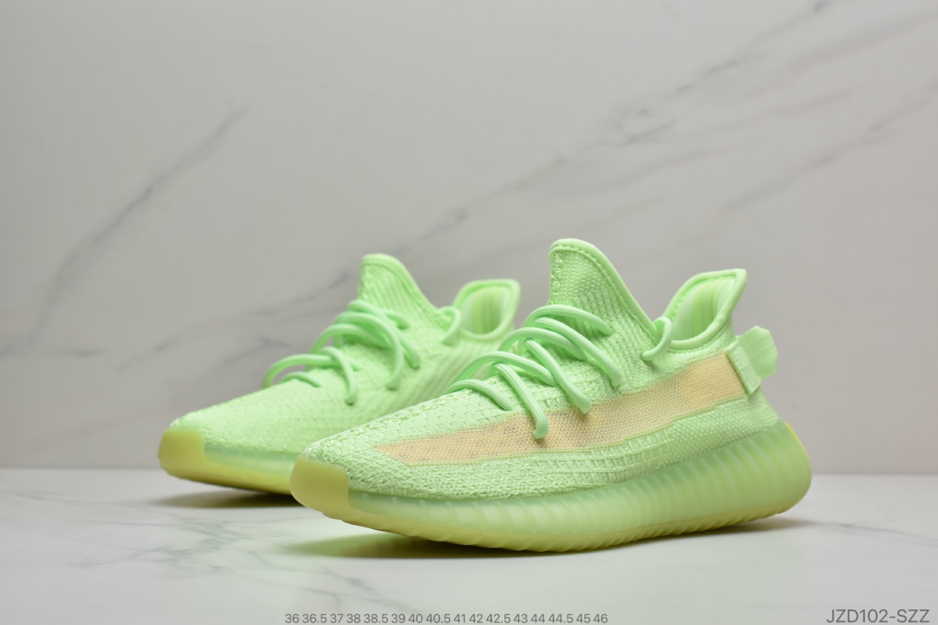 140 公司级 限定 荧光绿阿迪椰子350系列#Adidas Yeezy Boost 350 V2”GID” EG5293