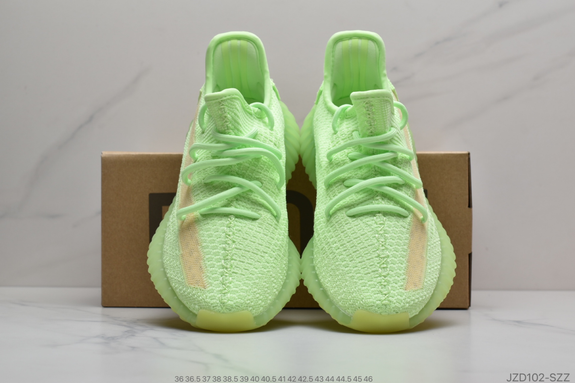 140 公司级 限定 荧光绿阿迪椰子350系列#Adidas Yeezy Boost 350 V2”GID” EG5293