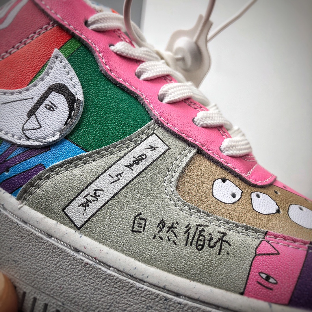 250 公司级 Ruohan Wang x Nike Air Force 1 Low（2020）华人艺术家联名 CZ3990-900