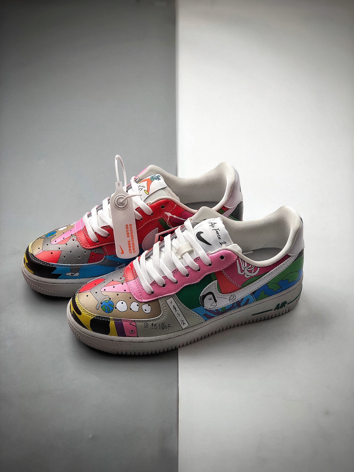 250 公司级 Ruohan Wang x Nike Air Force 1 Low（2020）华人艺术家联名 CZ3990-900