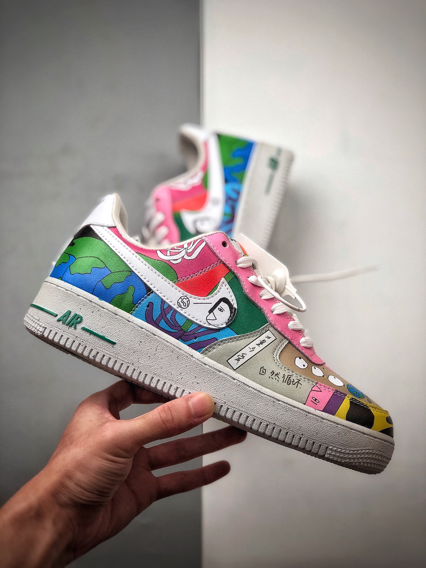 250 公司级 Ruohan Wang x Nike Air Force 1 Low（2020）华人艺术家联名 CZ3990-900
