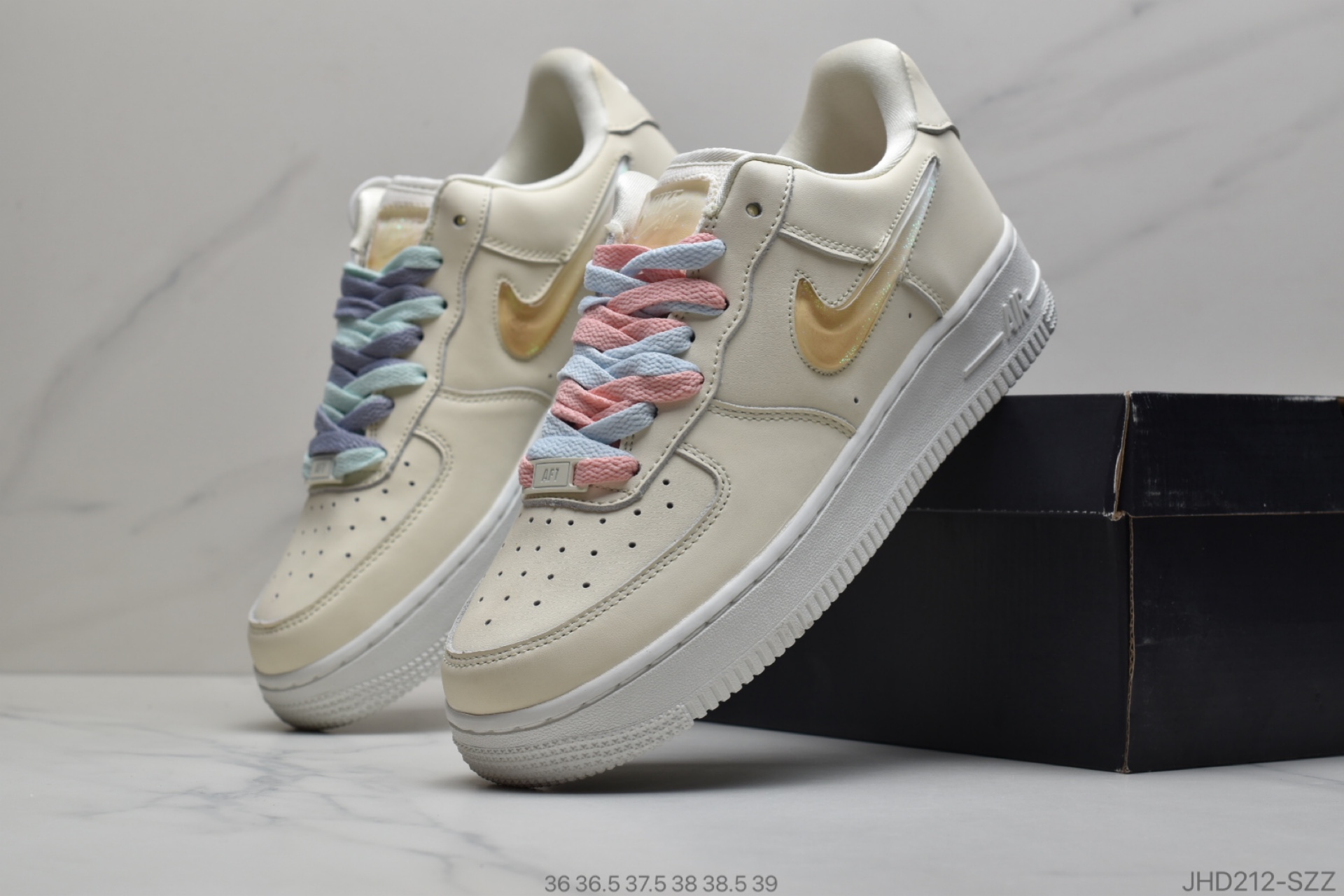 190 公司级耐克Nike Air Force 1 Low '07 SE PRM 女神鸳鸯粉+冰番石榴果冻渐变色 AH6827-108