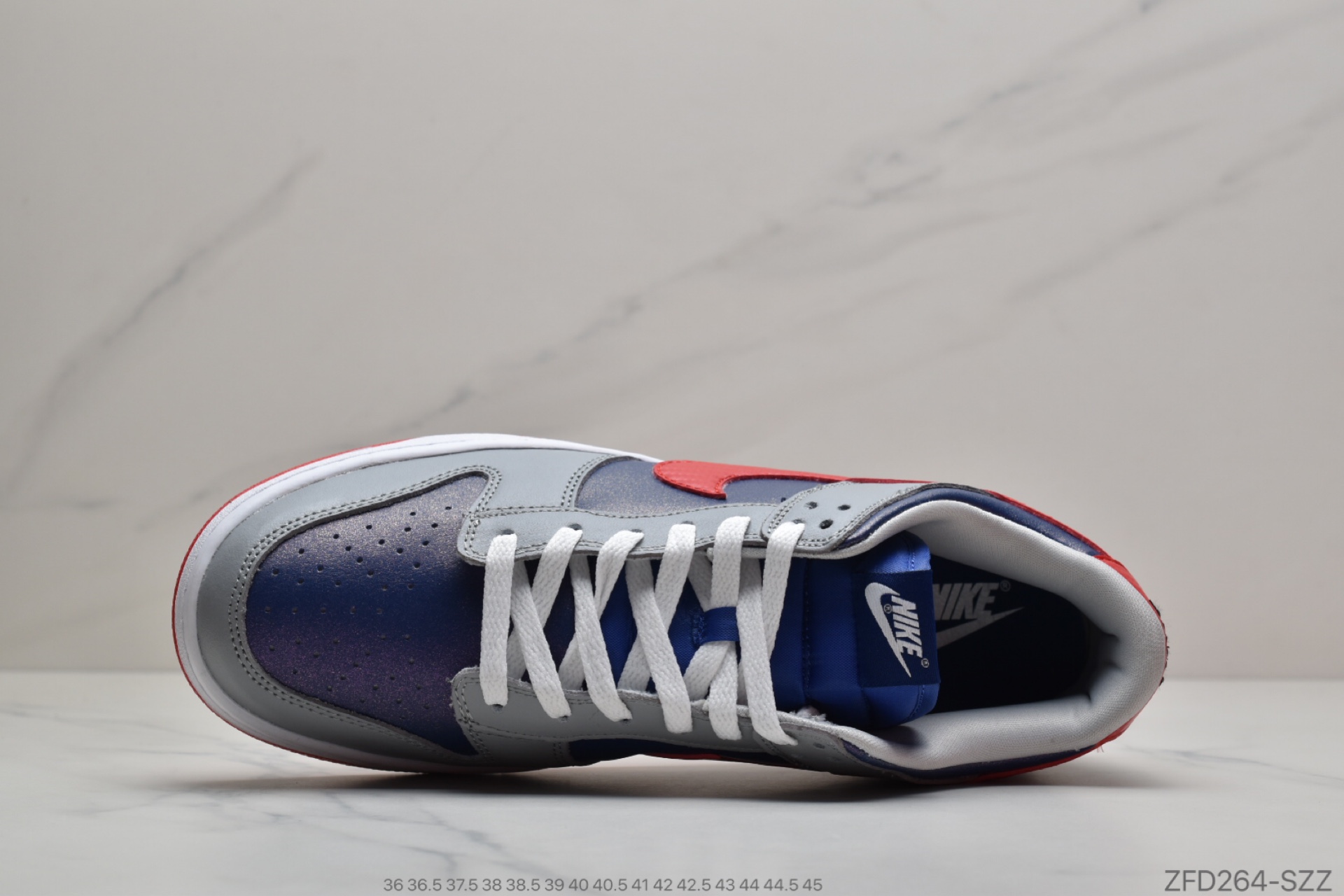280 公司级耐克Nike SB Dunk Low Pro QS”Samba“灰红蓝科幻变色 CZ2667-400