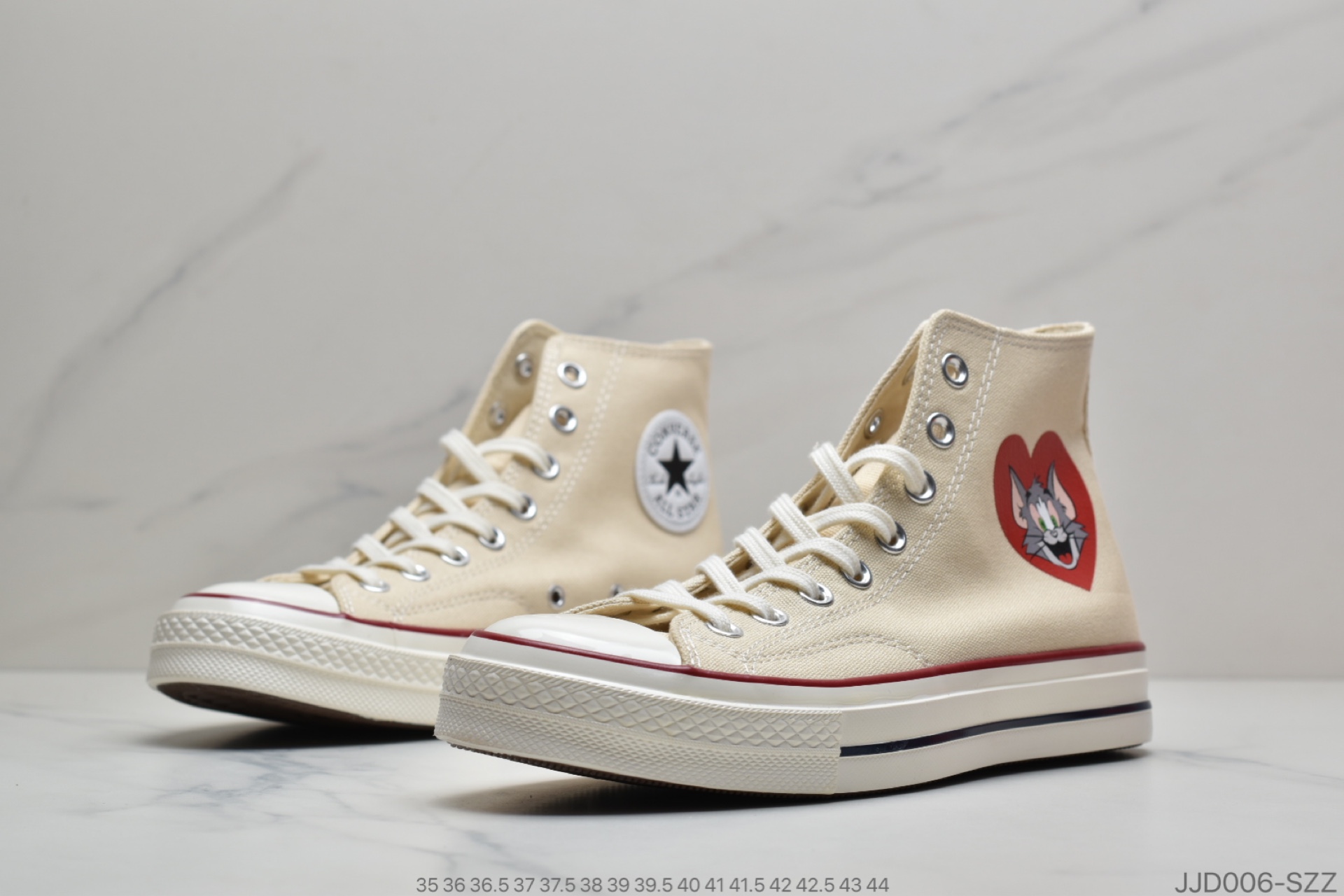 130 Tom&Jerry x 匡威Converse Chuck Taylor All Star 1970s Hi 板鞋162053C