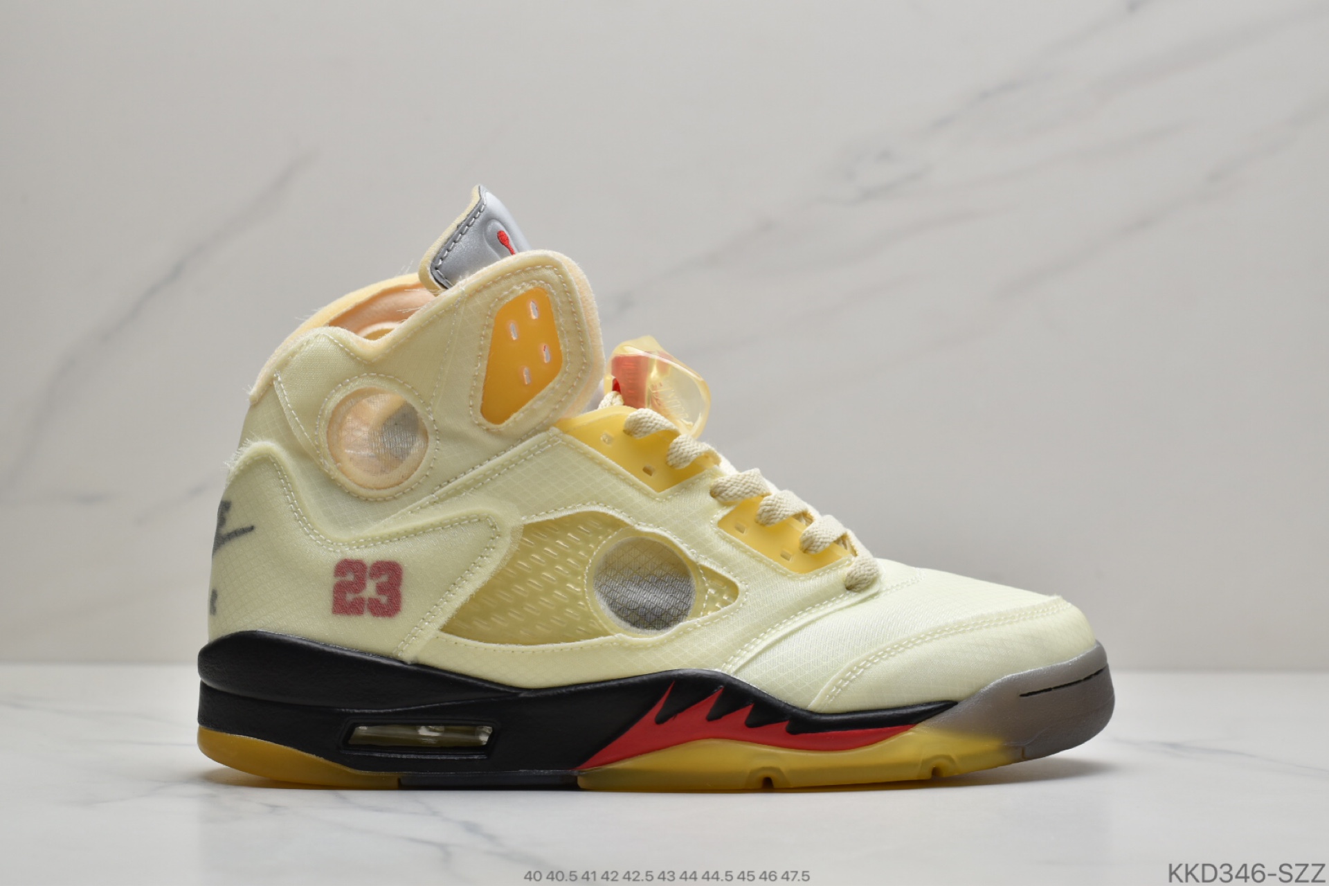 480 公司级OFF-WHITE x Air Jordan 5 “Sail”AJ5这款 Sail 帆白配色采用了米白色调贯穿DH8565-100