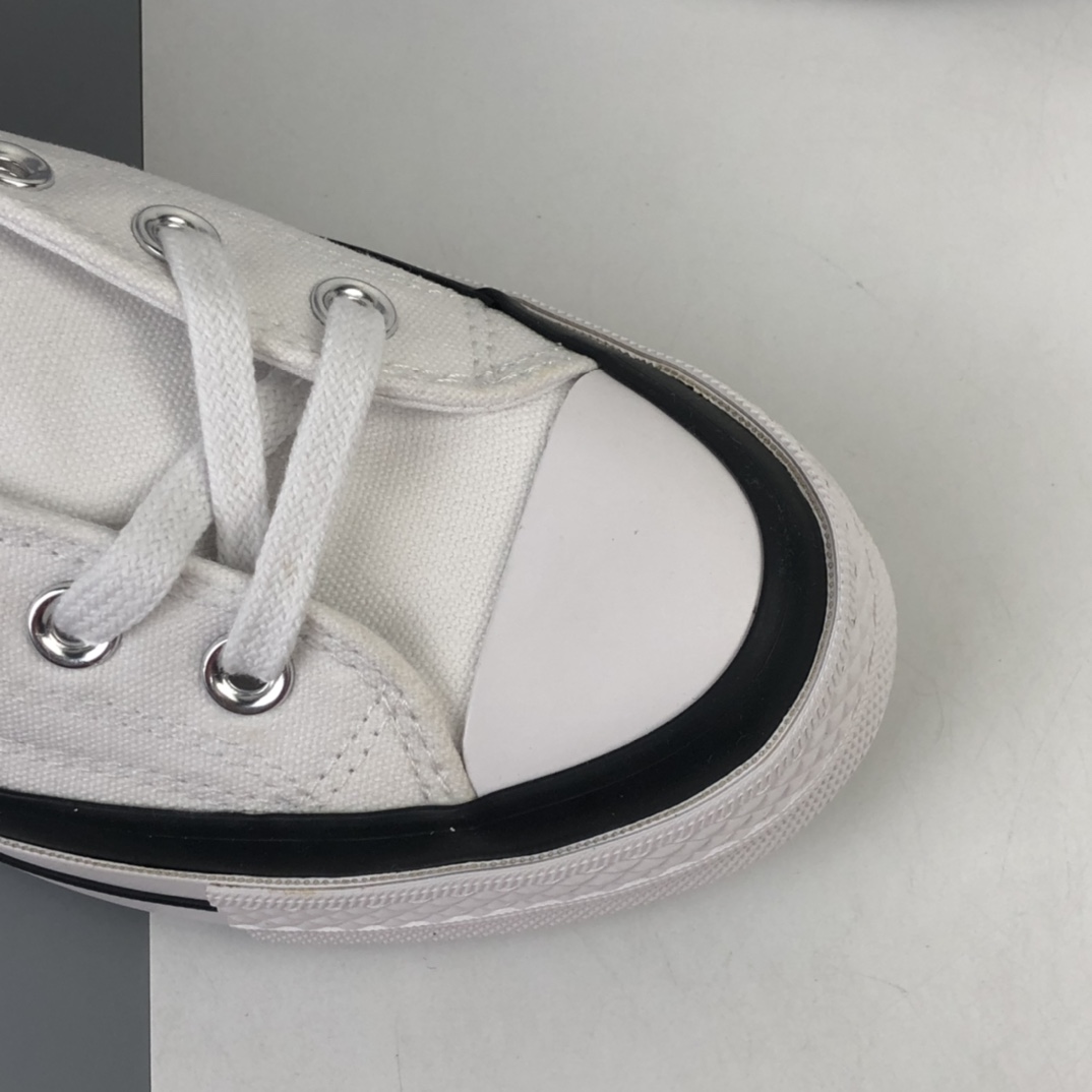 150 Converse Chuck Taylor All Star 1970s OX”Black/White”复古三星标低帮休闲运动硫化百搭板鞋“帆布白丝绸黑印花”161208C