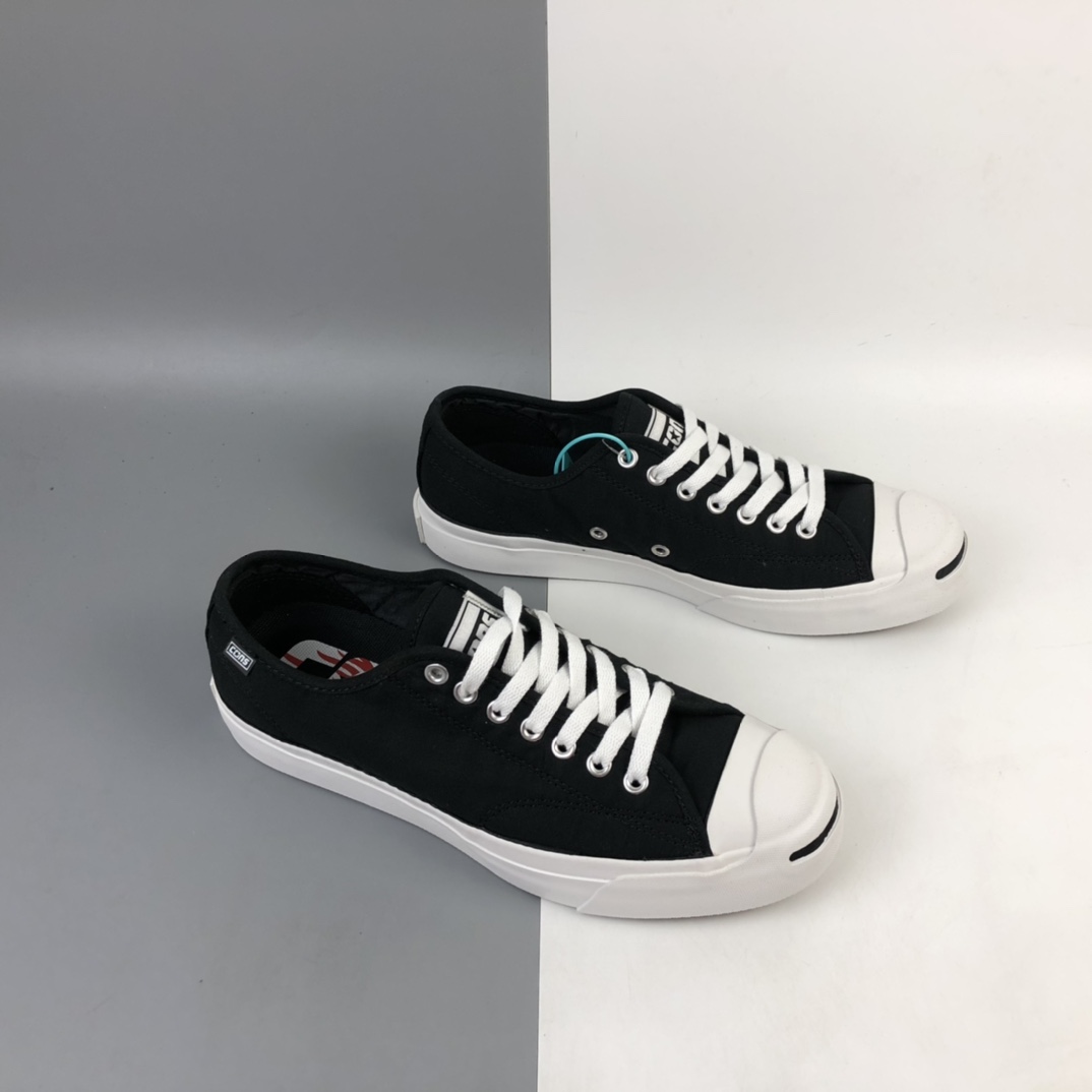 150 Converse Jack Purcell Pro 匡威可撕破开口笑火焰休闲帆布鞋165339C