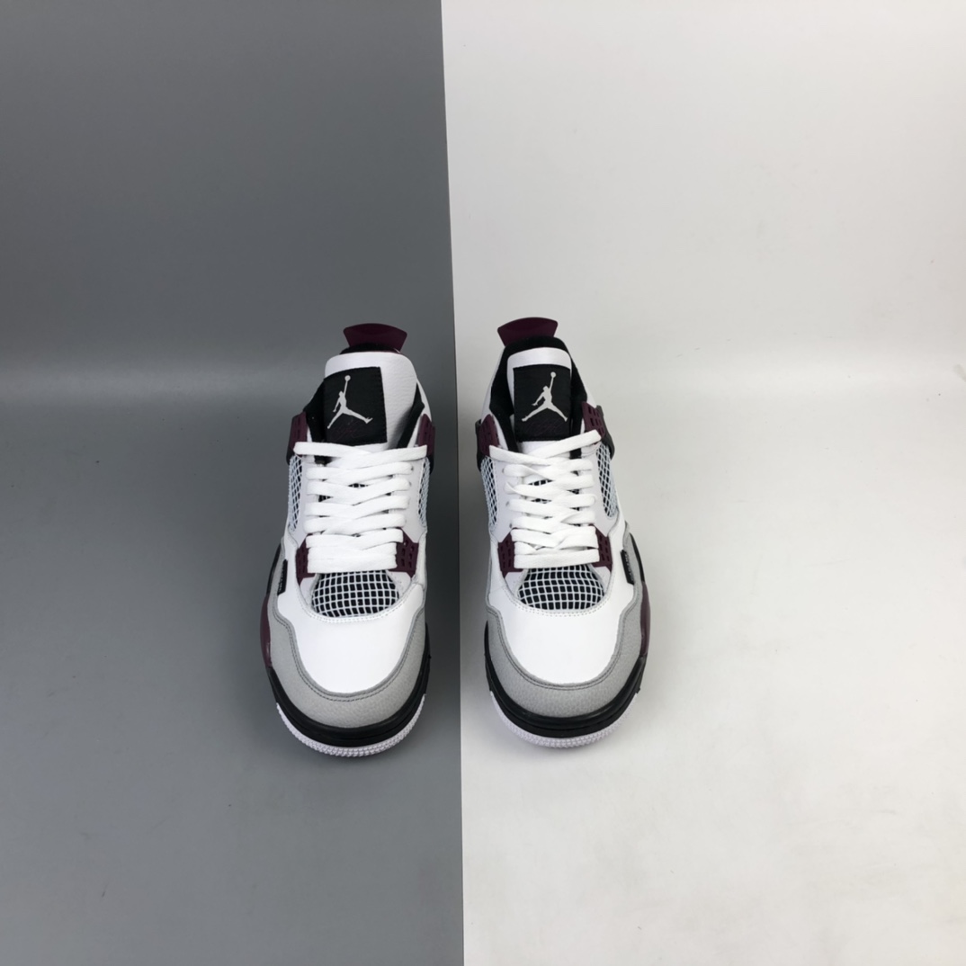 420 Air Jordan 4 Retro PSG AJ4 乔4 大巴黎 全头层白紫红色 巴黎圣日尔曼联名 CZ5624-100