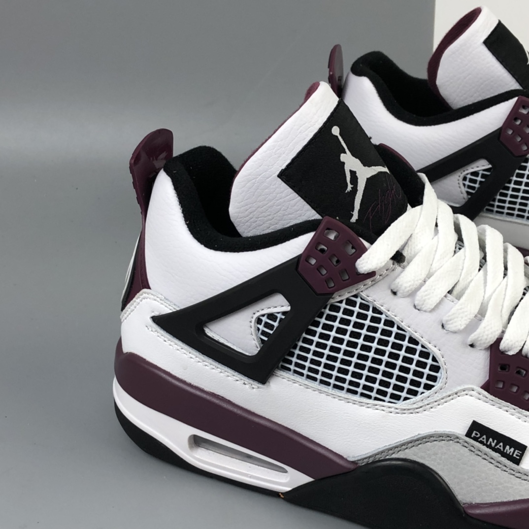 420 Air Jordan 4 Retro PSG AJ4 乔4 大巴黎 全头层白紫红色 巴黎圣日尔曼联名 CZ5624-100