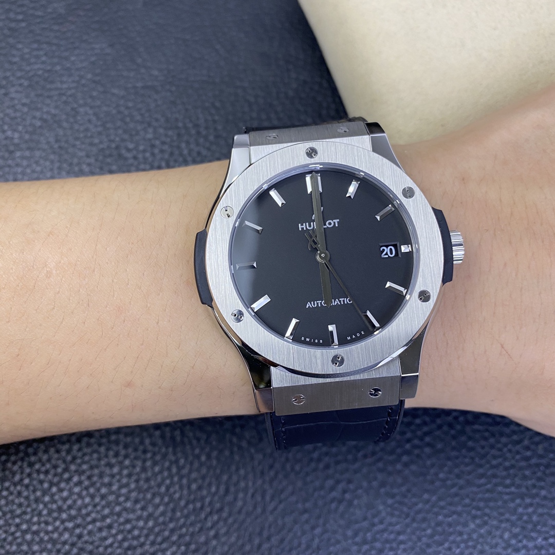 [HUBLOT Watches]WWF Hengbao Classic Fusion 45MM Steel Shell Black Face