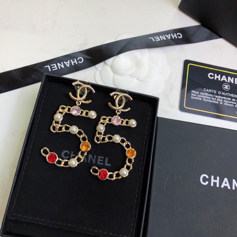 Chanel ZP打版 小香 CHANEL 5字耳钉