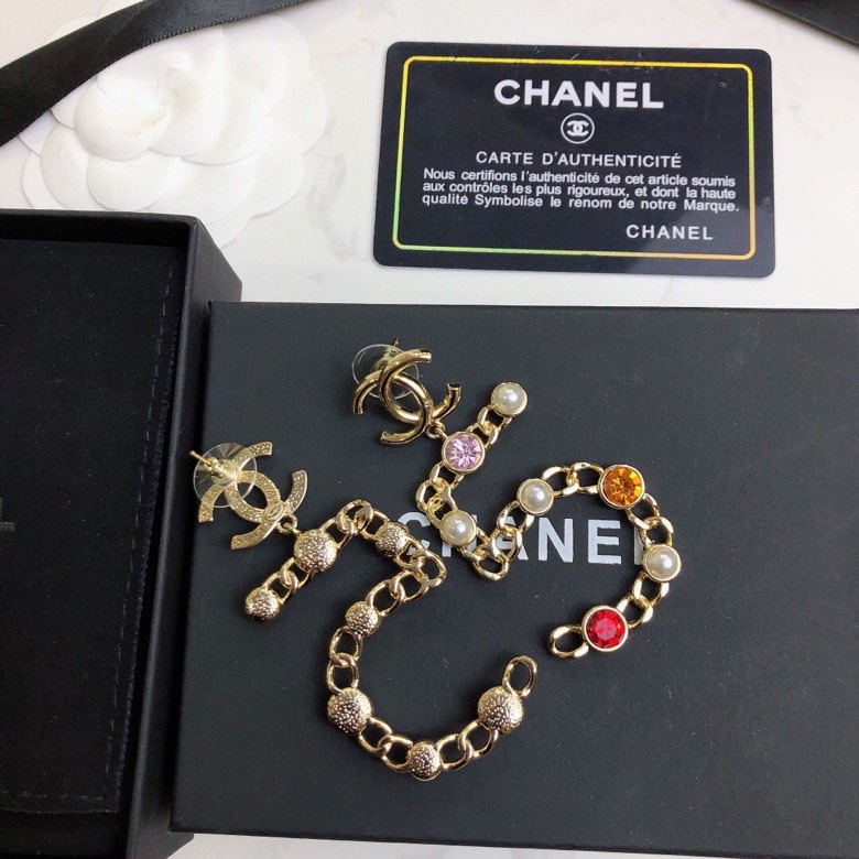 Chanel ZP打版 小香 CHANEL 5字耳钉