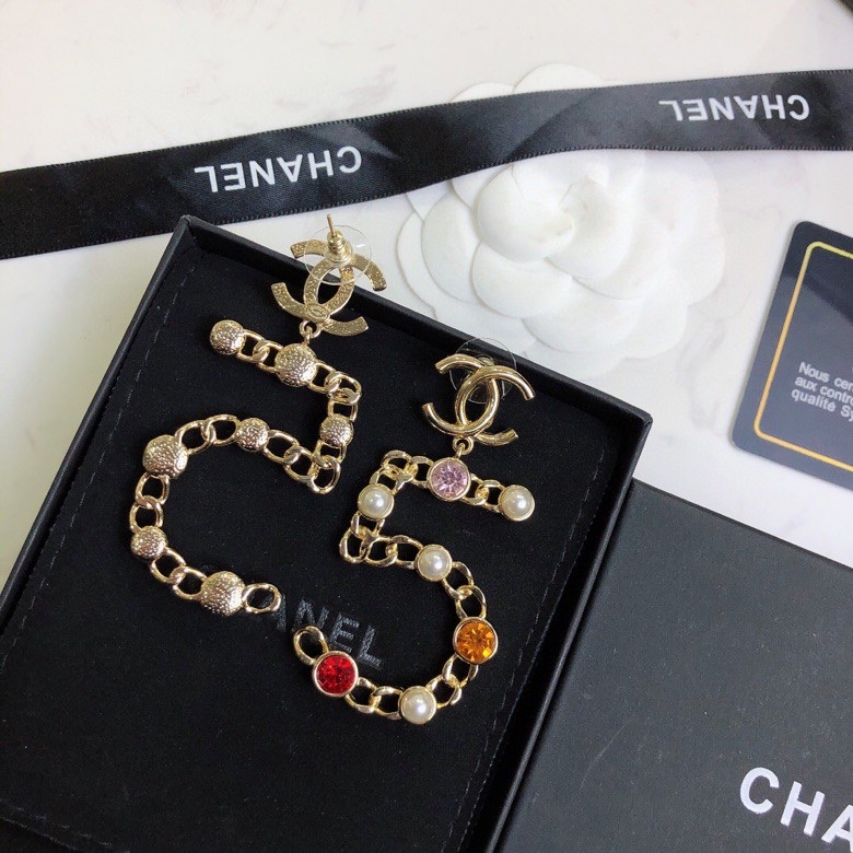 Chanel ZP打版 小香 CHANEL 5字耳钉