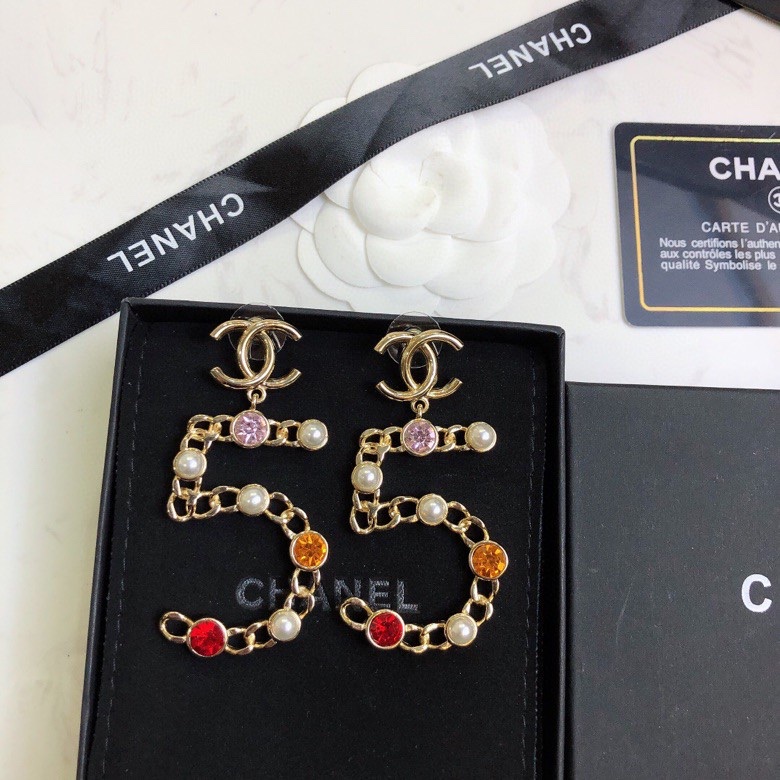 Chanel ZP打版 小香 CHANEL 5字耳钉
