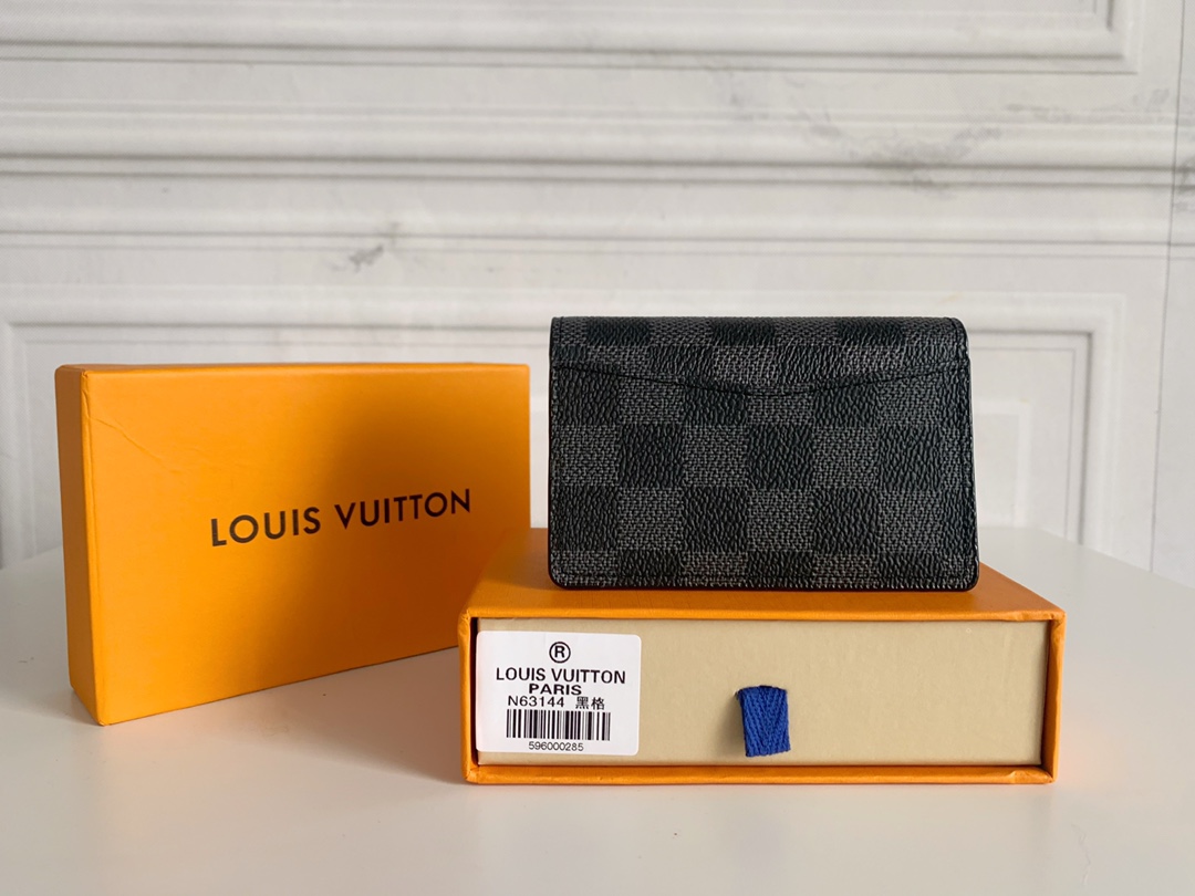 Louis Vuitton 小カードケース - ダミエ帆布とレザーの洗練されたデザイン