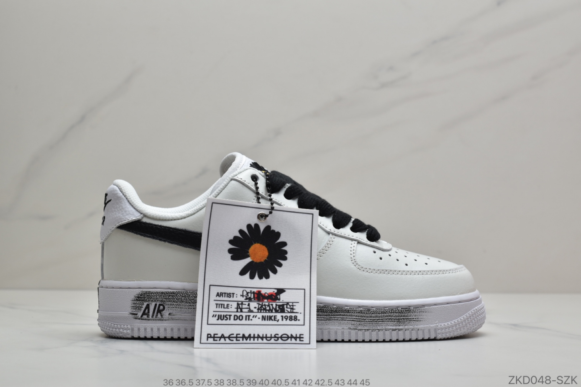 270 G-Dragon权志龙个人品牌PEACEMINUSONE x Nike Air Force 1”Para-noise” 雏菊 DD3223-100